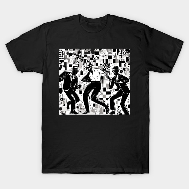 ska dancing - two tone T-Shirt by Kingrocker Clothing